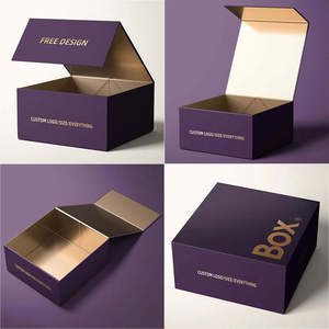 Luxus Custom Logo Print Faltbarer Magnet Hart Starre Karton Verpackungs box Neues Design für Kleidung Schuhe aus Wellpappe - Product Image 3