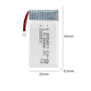 빠른 배송 충전식 리튬 리포 배터리 852540 650mAh 3.7V 7.4V 25C 리튬 폴리머 드론 RC 배터리 - Product Image 3