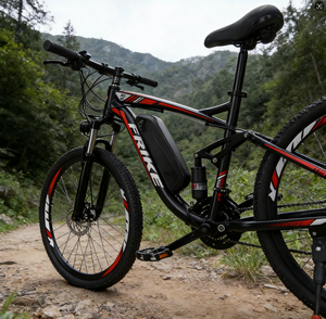 Factory Bestseller Mountain Bike Front Suspension Softail Removable Lithium 21 Speed Disc Adult E-Bike Central QQ-8809 21-Speed - Product Image 4