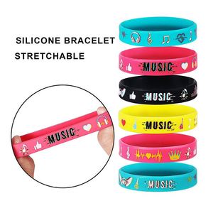 Pulsera de Papel de Colores para Bebés, Impermeable, Tejida, Desechable, con Patrón Impreso Musical, para Regalo de Fiesta Infantil, Palestina - Product Image 4