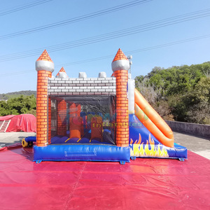 Château gonflable pour enfants Hupfburg Ritterburg, combo château gonflable et toboggan double - Product Image 3