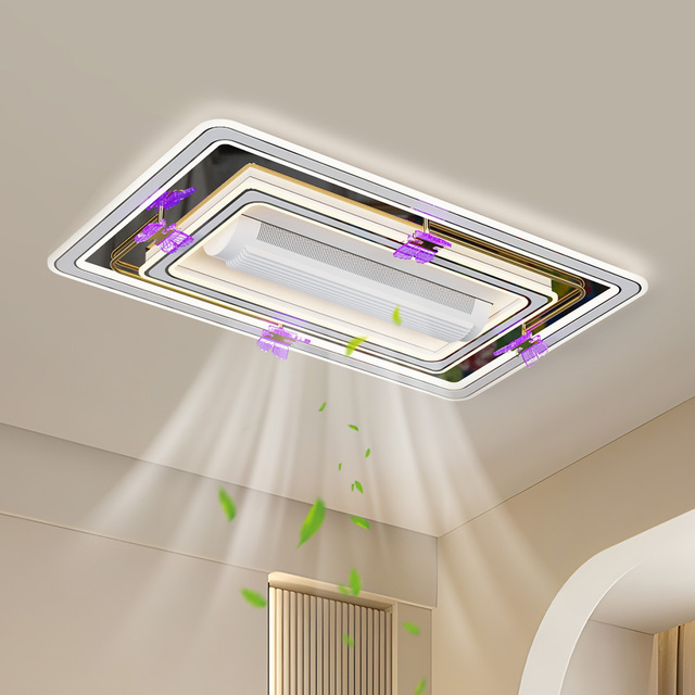 New Design Bladeless Ceiling Fan Home Decorative Ceiling Fan Smart Bladeless Ceiling Fan with Light and Remote Control