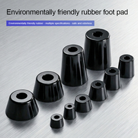 Pieds en caoutchouc pour meubles, tables et chaises, pieds coniques perforés en caoutchouc, protections antidérapantes pour les pieds des tables et des chaises