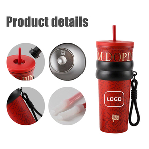 Vaso de Café Aislado Clásico de Alta Gama para Mujer, Acero Inoxidable 316, Personalizable, con Pajita Gruesa, para Uso Doméstico, Estilo Lujoso y Ligero, al Vacío - Product Image 2