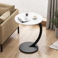 Table basse en acier inoxydable moderne et durable pour salon, chambre à coucher, hôtel - Design industriel élégant