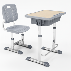Ensemble de bureau et de chaise d'étude pour étudiants, réglable, moderne, pour collège, école primaire, lycée ou formation à domicile - Product Image 1