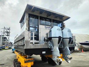 Nuevo Bote <span class=keywords><strong>de</strong></span> <span class=keywords><strong>Carga</strong></span> <span class=keywords><strong>Pequeño</strong></span> <span class=keywords><strong>de</strong></span> Aluminio <span class=keywords><strong>de</strong></span> 11m, Embarcación <span class=keywords><strong>de</strong></span> <span class=keywords><strong>Carga</strong></span> Pesada, Bote con Cabina y Timón, Uso Comercial - Product Image 4