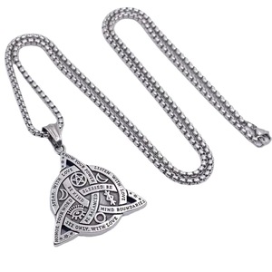 Collier en acier inoxydable avec symbole viking, pendentif géométrique, cadeau pour homme, bijoux 2160132 - Product Image 3