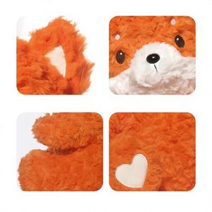 Fox Plush Doll Sleeping <b>Pillow</b> Toy with <b>Orange</b> Bear White Cat & Rabbit-38cm Birthday Gift for Girls - Product Image 4