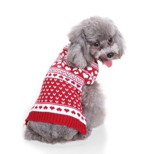 Sweater natal anjing profesional, baju Sweater hewan peliharaan, Sweater anjing hangat, Sweater rajut musim dingin untuk anak anjing - Product Image 6