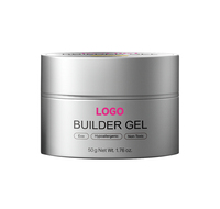 Fournisseur OEM de produits pour les ongles, gel UV de construction sans HEMA ni TPO, 10 couleurs, 50g, extension d'ongles, auto-nivelant, gel dur pour salon de manucure