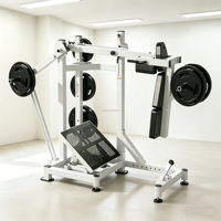 Machine à Squat à Pendule Robuste à Charge de Plaques, Super Squat, Presse à Jambes, Équipement de Musculation pour Salle de Sport