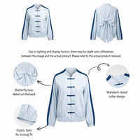 OEM/ODM Neue Modische Damen-Collegejacke im Chinesischen Stil mit Stehkragen, Froschknöpfen, Blumenärmeln und Perlenbesatz für den Herbst