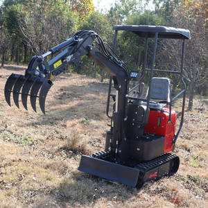 Miniexcavadora Somate de 1 tonelada con accesorios, excavadora sobre orugas, zanjadora, uso doméstico para granja, motor de bomba de entrega rápida certificado CE - Product Image 4