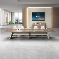 Table de conférence série Guanhe 3600x1500x750 GH-23, mobilier de bureau moderne, OEM/ODM, dimensions, couleur et logo personnalisables