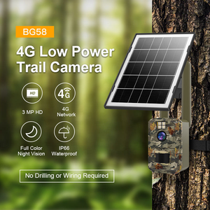 Caméra de chasse 4G infrarouge à vision nocturne, piège photo pour la faune avec <span class=keywords><strong>stockage</strong></span> <span class=keywords><strong>cloud</strong></span>, 3MP, IP66, alimentée par énergie solaire - Product Image 3