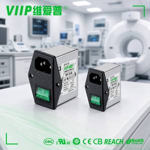 VIIP WeiAiPu VIP1-1E-03 Prise de courant sécurisée 250V AC 10A avec filtres RFI (réseaux LC RC) pour tubes simples/doubles, entrée IEC - Product Image 2