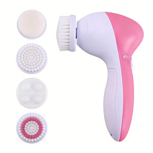 ポータブル2段階速度調整洗顔ブラシ 4つのアタッチメント付き 毎日のスキンケアに - Product Image 1