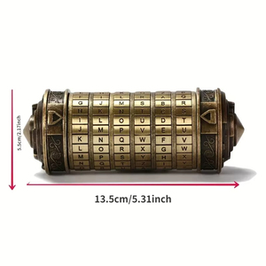 Candados Cryptex de Metal con el Código de Leonardo Da Vinci, Regalos de Boda, Regalos de San Valentín, Anillos con Letras, Contraseñas, Accesorios para Escape Chamber - Product Image 3