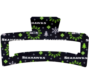 Pinza de Pelo con Diseño Personalizado de Alta Calidad al por Mayor para los <span class=keywords><strong>Seattle</strong></span> Seahawks, Accesorio Promocional para Uso Diario y Fiestas - Product Image 6