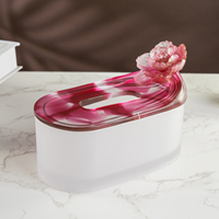 Nouvelle boîte à mouchoirs en cristal de style luxueux pour salon, boîte à serviettes pour table de salle à manger, décoration pour hôtel, restaurant, maison