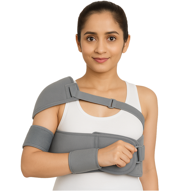 Adjustable Breathable Forearm Sling - Support Band for Fractures and Dislocations - Arm and Hand Immobilizer Device