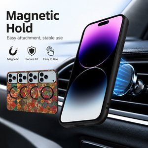 Étui de téléphone magnétique sans fil en liège écologique Denior, compatible avec toutes les séries <span class=keywords><strong>Apple</strong></span> 17/16/15/14/13/12 - Product Image 3
