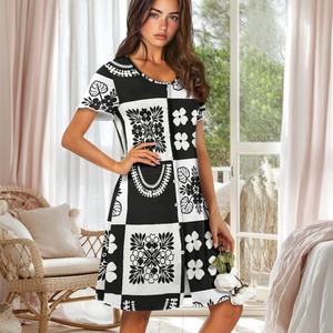 <span class=keywords><strong>Camicia</strong></span> <span class=keywords><strong>da</strong></span> <span class=keywords><strong>Notte</strong></span> <span class=keywords><strong>con</strong></span> Stampa su Richiesta, Design <span class=keywords><strong>con</strong></span> Elementi Hawaiani, Personalizzata, Super Morbida e alla Moda, <span class=keywords><strong>Manica</strong></span> <span class=keywords><strong>Corta</strong></span>, Collo Tondo, <span class=keywords><strong>con</strong></span> <span class=keywords><strong>Bottoni</strong></span> - Product Image 2