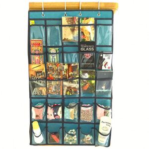 20 Pockets Clear Over <span class=keywords><strong>The</strong></span> Door Hanging Space Saver Shoe Organizer Storage - Product Image 4
