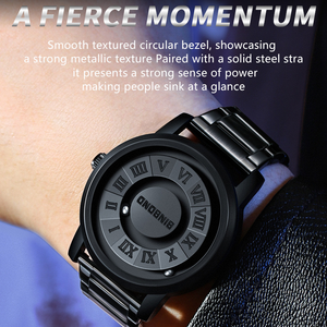 Reloj Binbond 234 B234 para Hombre, Diseño Creativo con Puntero Deslizante, Correa de Acero Inoxidable, Resistente al Agua, Movimiento de Cuarzo - Product Image 4