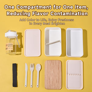 Juego de Loncheras Estilo Japonés para Servicios de Hotel y Programas de Regalos Corporativos, Diseño de Dos Capas con Accesorios Completos - Product Image 3