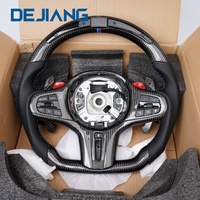 Volant sport en fibre de carbone forgée personnalisé avec LED pour M4 M3 G20 G28 G30 G38 G80 G82 320i 330i 330e 340i 540i G31 G25