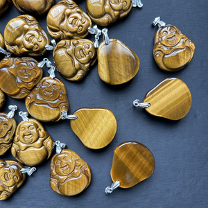 Chất Lượng Cao Màu Vàng Tiger Eye Phật Mặt Dây Chuyền <span class=keywords><strong>Crytal</strong></span> Chữa Bệnh Đá S925 Mặt Dây Chuyền Cho Thiền - Product Image 4