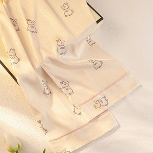 2025 donna estate <span class=keywords><strong>pigiama</strong></span> seta ghiaccio grazioso petto di <span class=keywords><strong>coniglio</strong></span> elastico in vita traspirante regalo di compleanno del migliore amico - Product Image 5
