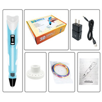 Stylo 3D OEM avec écran LED, filaments PLA DIY, jouet créatif, cadeau, stylo d'impression 3D pour enfants, dessin, stylo d'impression 3D