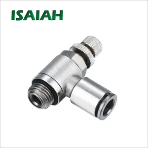 Air Fitting China Supplier G-Thread Brass Speed Control Valve Throttle Valve