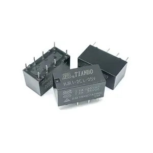 Relè miniaturizzato elettrico nuovo di zecca TIANBO 2A 8pin HJR1-2C-L-12V HJR1-2CL-24V presa relè a 5 pin