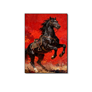 Tableaux décoratifs modernes, affiches <span class=keywords><strong>et</strong></span> impressions d'animaux en <span class=keywords><strong>noir</strong></span> <span class=keywords><strong>et</strong></span> <span class=keywords><strong>blanc</strong></span>, peintures murales grand format sur toile représentant des chevaux - Product Image 4