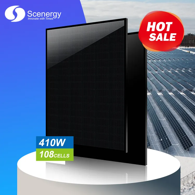 Scenergy Eu Warehouse Photovoltaik-Solarmodule Fertig Lager 410W Full Black Panel Solar Für Deutschland Frankreich Niederlande Solar
