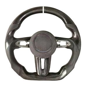 Volante Personalizado de Cuero y Fibra de Carbono con Calefacción para <span class=keywords><strong>Mazda</strong></span> 3, 6, CX30, Forma F1, Sedán 2019, 2020, 2021, 2022, <span class=keywords><strong>2023</strong></span>, 2024, 2025, 2026 - Product Image 3