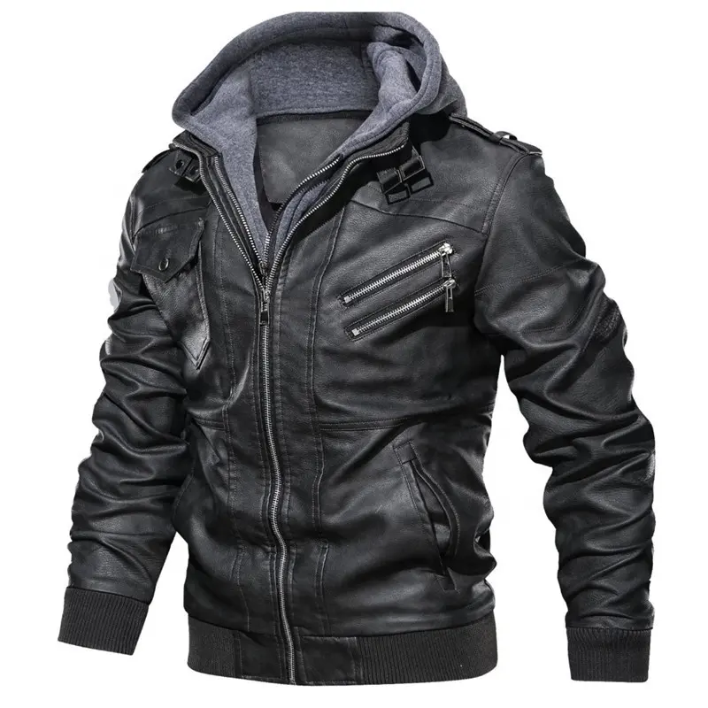 2021 New Winter Vintage Motorbike Riding Men's Leather Jackets Classic Casual Motorcycle PU Jacket Biker Leather Coats Clothing