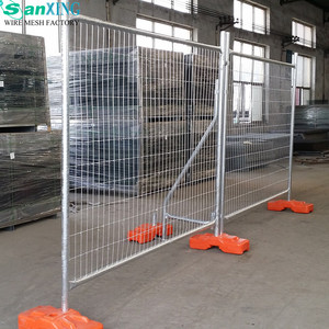 Panneau de clôture temporaire en acier galvanisé, grillage soudé, barrière de sécurité pour chantier de construction, périmètre d'événement - Product Image 4