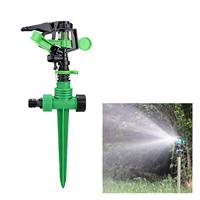 ChenMei CM206 360 Gear Drive 1/2 Inch Plastik Adjustable Rotary Arm Irrigation Sprinkler untuk Irigasi Pertanian, Kebun, Rumput, dan Rumah Kaca