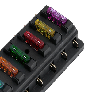 Caja de fusibles de hoja ATO estándar de circuito de 6 vías DC 12V/24V soporte de bloque de fusibles de coche - Product Image 3