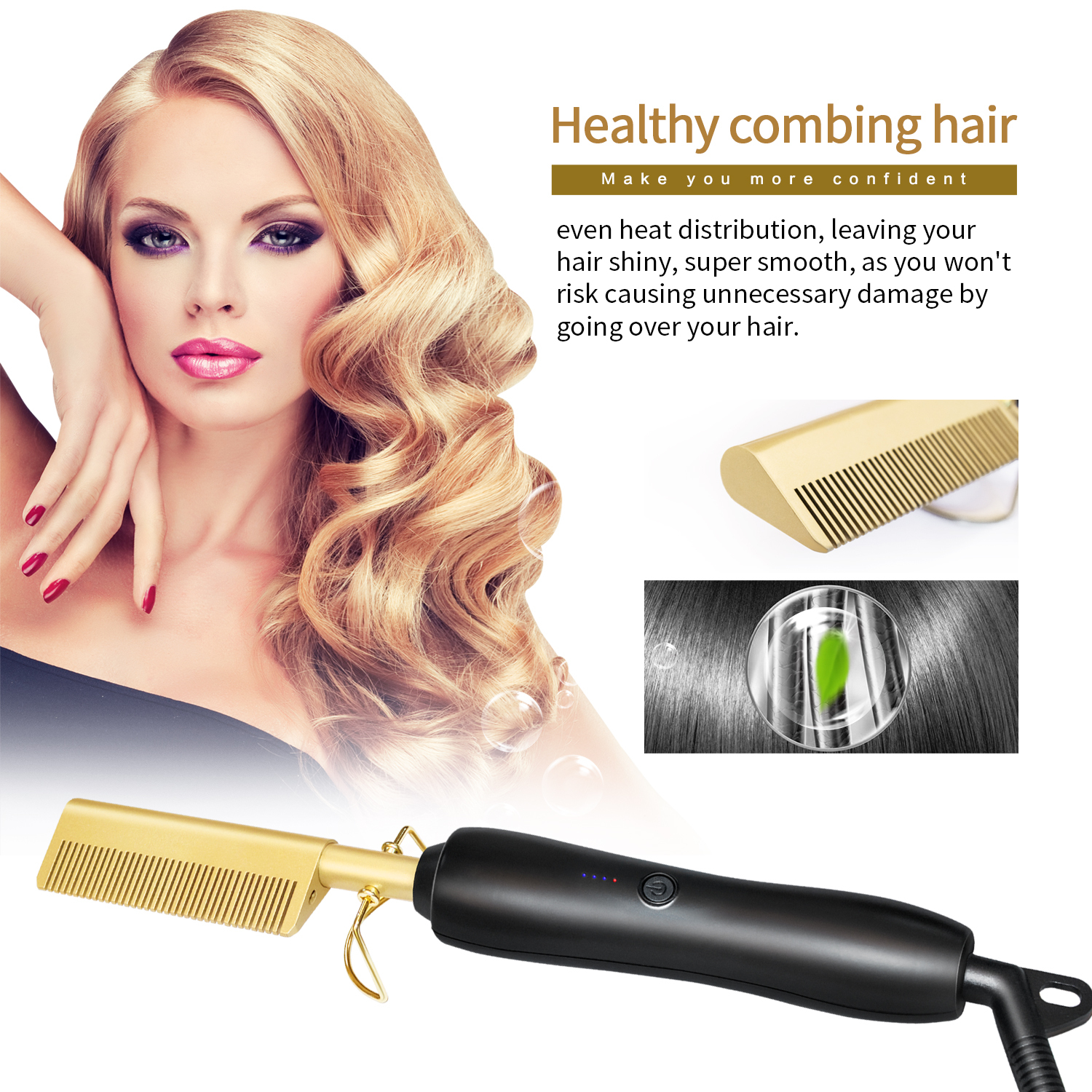 electric comb afro hot pick comb