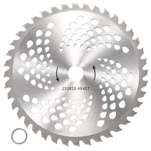 Cuchilla Rotatoria BlueNatHxRPR 230X25.4X40T con Punta de Carburo para Desbrozadora y Cortadora de Césped - Product Image 1