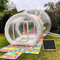 Dôme gonflable portable d'extérieur, tente bulle transparente, maison bulle gonflable pour événements