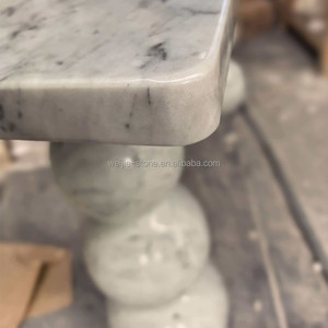 <span class=keywords><strong>Table</strong></span> <span class=keywords><strong>console</strong></span> d'entrée de <span class=keywords><strong>bureau</strong></span> en marbre blanc de Carrare, mobilier de luxe moderne pour la décoration de la maison, prix d'usine - Product Image 2