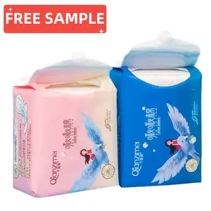 Campione gratuito femmine maternità corea marca anione tovagliolo donna pastiglie private label cotone organico assorbenti per le donne
