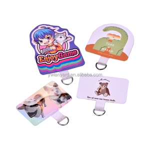 Aksesoris tali ponsel, penggantian emblem Tab ponsel cetakan Integral TPU tahan lama, aksesori tali ponsel, Logo kustom, Tab Tether bentuk tidak beraturan - Product Image 1